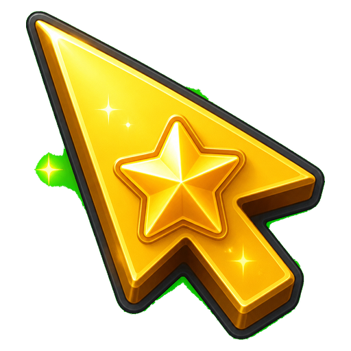 Game Power-Up Star Cursor default cursor