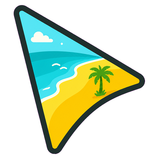Tropical Beach Cursor default cursor