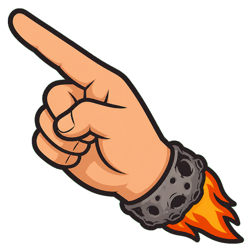 Flaming Meteor Cursor pointer cursor