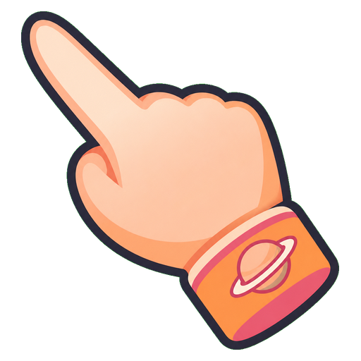 Peach Comet Cursor pointer cursor