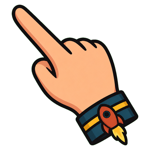 Retro Rocket Cursor pointer cursor
