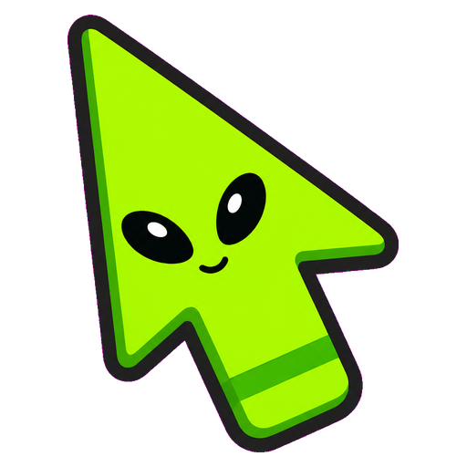 Neon Alien Cursor default cursor
