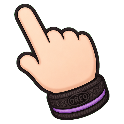 Oreo Lavender Cursors pointer cursor