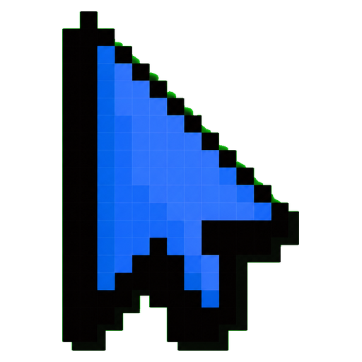 Pixel Blue Cursor default cursor