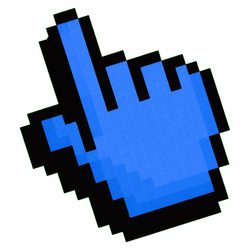 Pixel Blue Cursor pointer cursor