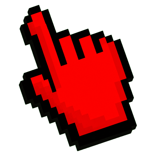 Pixel Red Cursor pointer cursor
