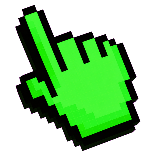 Pixel Green Cursor pointer cursor