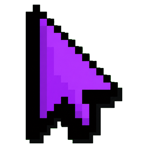 Pixel Purple Cursor default cursor