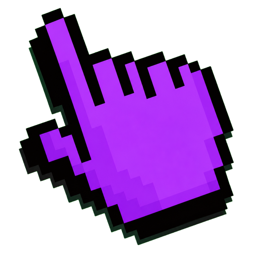 Pixel Purple Cursor pointer cursor