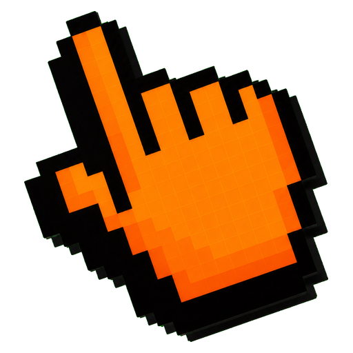 Pixel Orange Cursor pointer cursor
