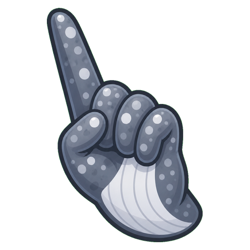 Chomp Grey Monster Cursor pointer cursor