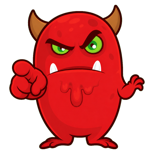 Grumpy Imp Monster Cursor pointer cursor
