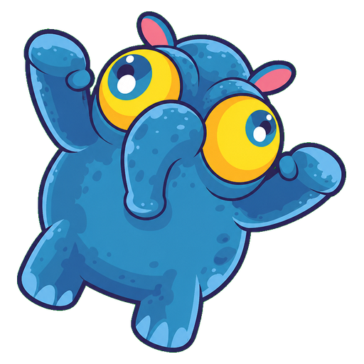 Snoot Blue Monster Cursor default cursor