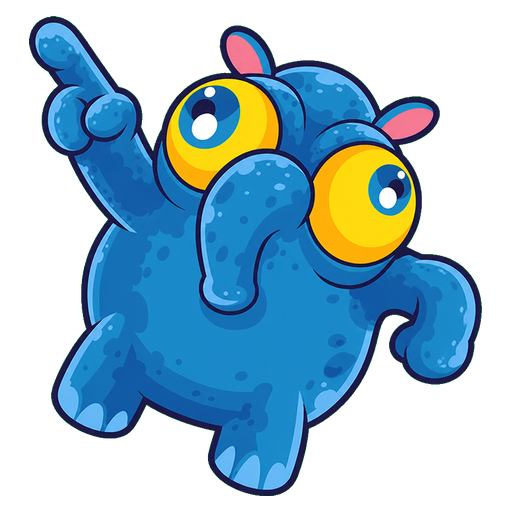 Snoot Blue Monster Cursor pointer cursor