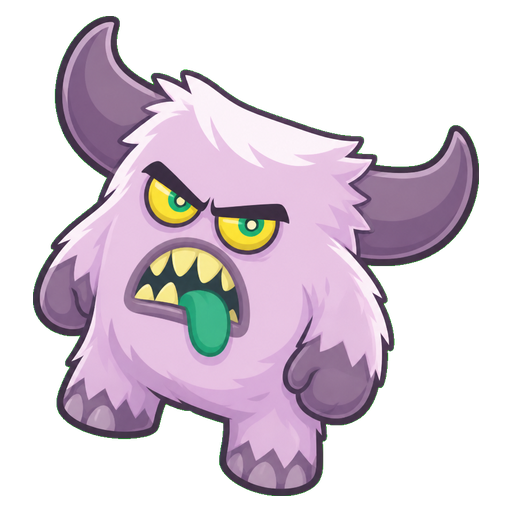 Lavender Yeti Monster Cursor default cursor