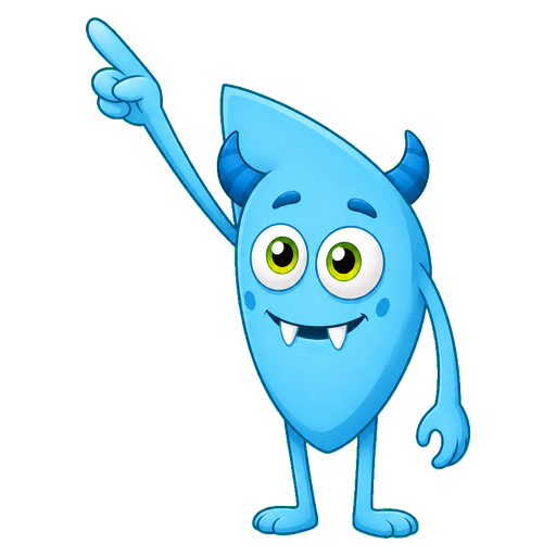 Azure Grinner Monster Cursor default cursor