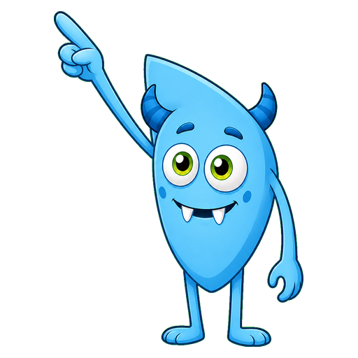 Azure Grinner Monster Cursor pointer cursor