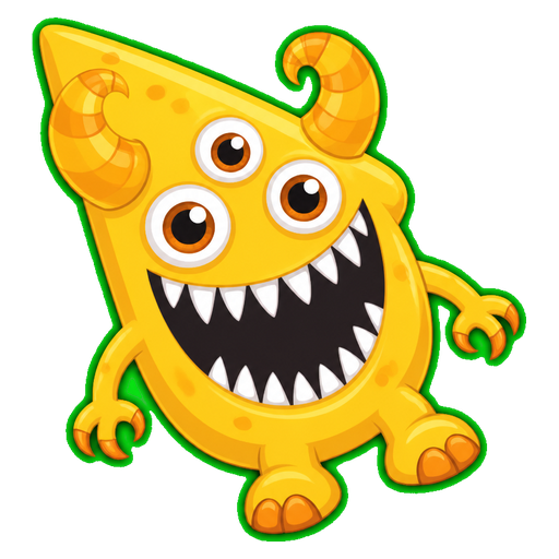 Golden Curl Monster Cursor default cursor