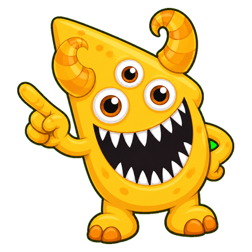 Golden Curl Monster Cursor pointer cursor