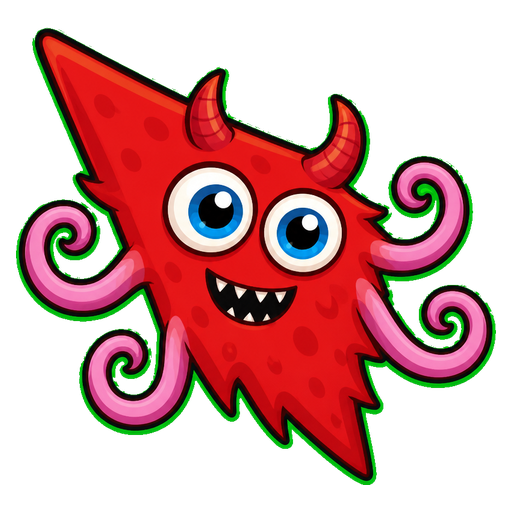 Crimson Tentacle Monster Cursor default cursor