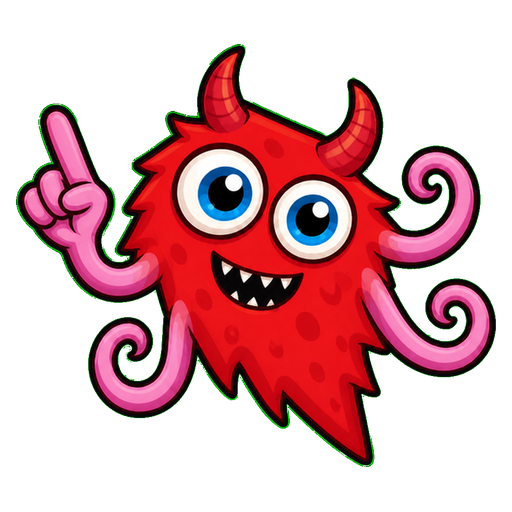 Crimson Tentacle Monster Cursor pointer cursor