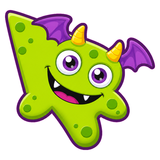 Lime Bat Monster Cursor default cursor