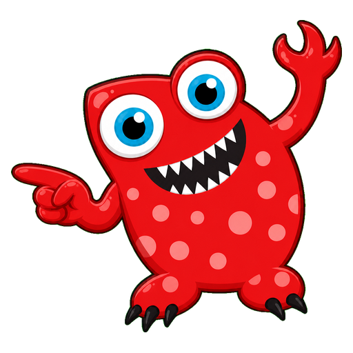 Cherry Dot Monster Cursor pointer cursor