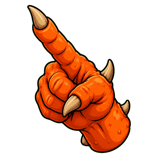 Tangerine Horn Monster Cursor pointer cursor