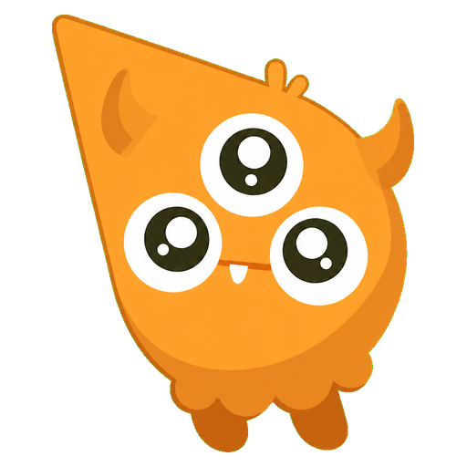 Tangerine Trieye Monster Cursor default cursor