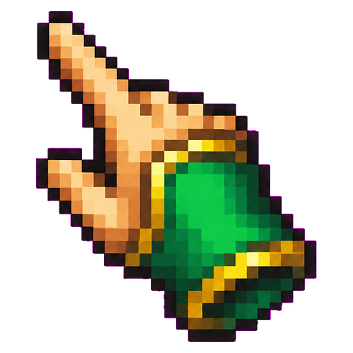 Pixel Hero Sword Animated Cursor pointer cursor