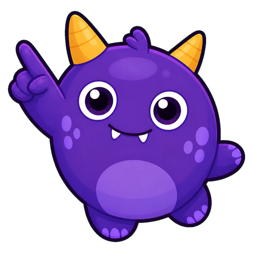 Plum Horn Monster Animated Cursor pointer cursor