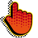 Comic Cursor pointer cursor