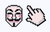 The Guy Fawkes Mask Pixel Cursor