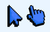 Default Blue Pixel Cursor