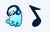 Undertale Napstablook cursor