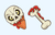 Ice Cream Cone Skull Cursor