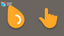 Oreo Spark Orange Cursors