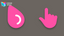 Oreo Spark Pink Cursors