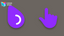 Oreo Spark Purple Cursors