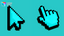 Pixel Cyan Cursor