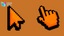 Pixel Orange Cursor