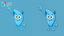 Azure Grinner Monster Cursor