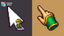Pixel Hero Sword Animated Cursor