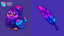 Cosmic Kawaii Macaw Animated Cursor