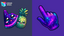 Cosmic Kawaii Watermelon Pineapple Animated Cursor