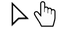 Colored White Custom Cursor