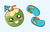 Kawaii Сoconut and Flip-Flops cursor