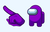 Among Us Purple Character Cursor