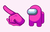 Among Us Pink Character Cursor