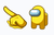 Among Us Yellow Character Cursor